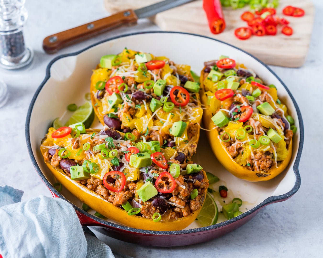Burrito Spaghetti Squash Boat – The Spice Guy
