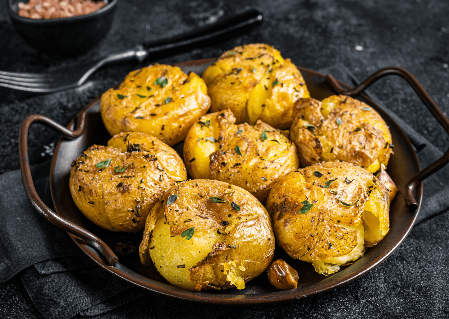 Perfectly Spiced Smash Potatoes - The Spice Guy