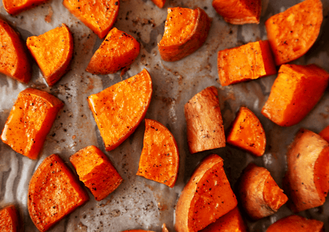 Al Pastor Spiced Roasted Sweet Potatoes - The Spice Guy