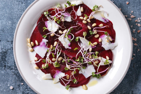 Beetroot Carpaccio with Balsamic Reduction - The Spice Guy