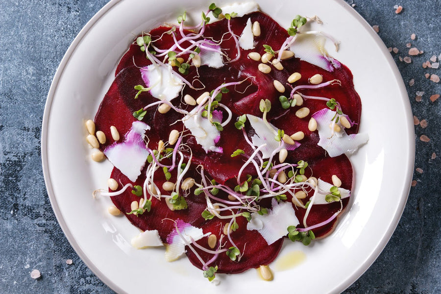 Beetroot Carpaccio with Balsamic Reduction