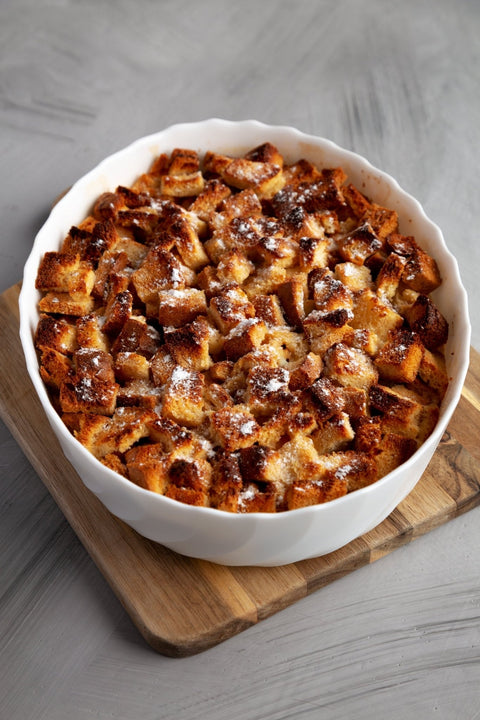 Bread Pudding with Roasted Garlic - The Spice Guy
