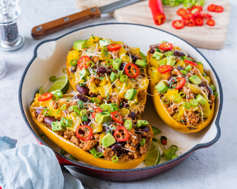 Burrito Spaghetti Squash Boat - The Spice Guy