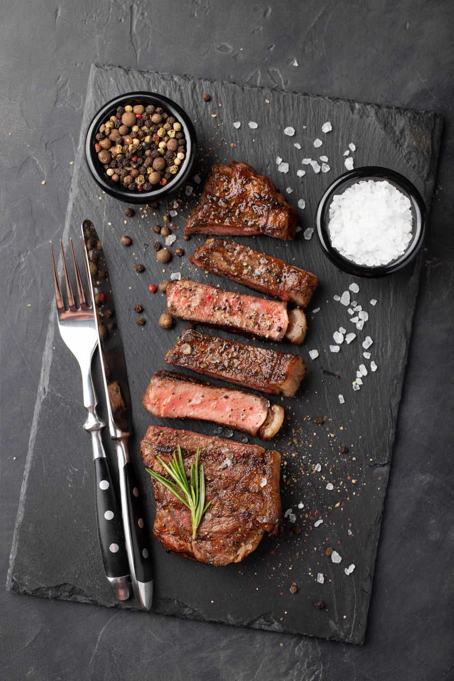 Charcoal-Crusted Steak with Buffalo Bill’s Black Gold