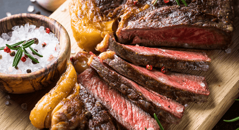 Coffee-Crusted Steak with Roadhouse Rub & Charred Scallion Butter - The Spice Guy