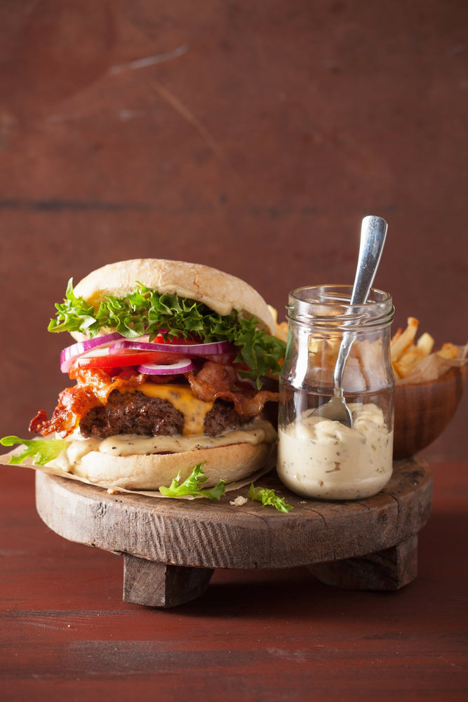 Colorado Campfire BLT Burger W/ Russian Dressing - The Spice Guy