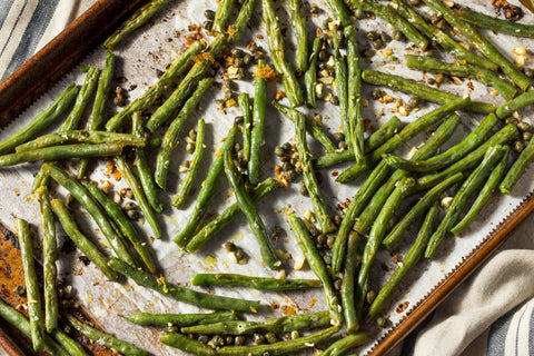 Garlicky Roasted Green Beans - The Spice Guy