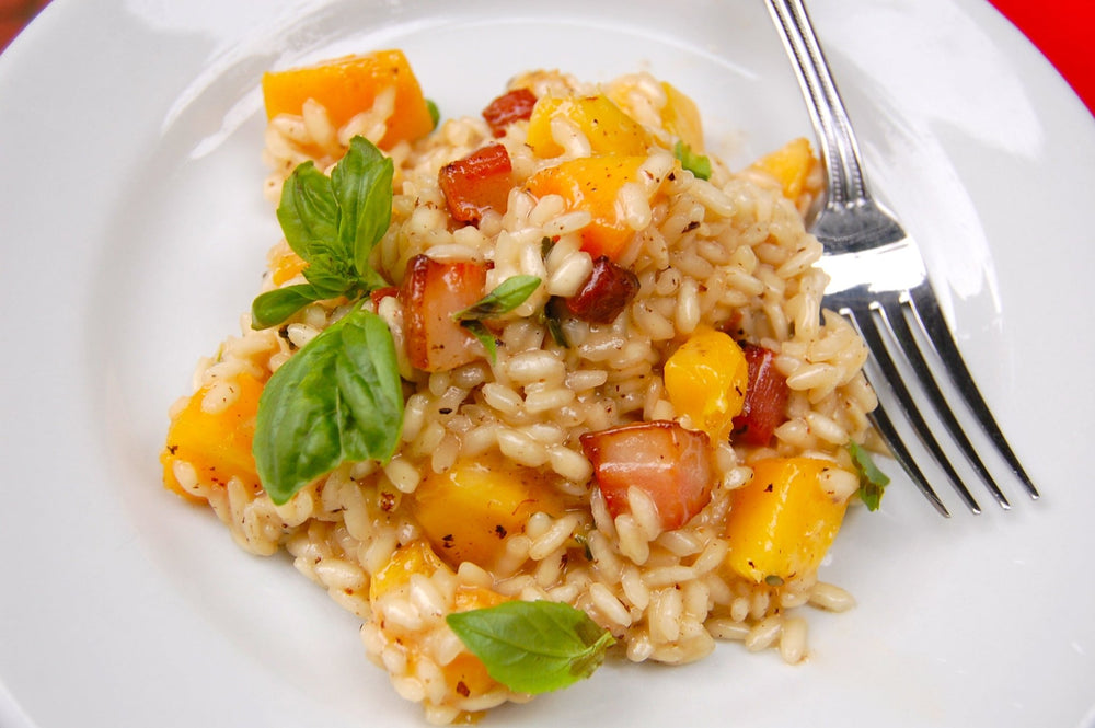 Peachy Mushroom Risotto - The Spice Guy