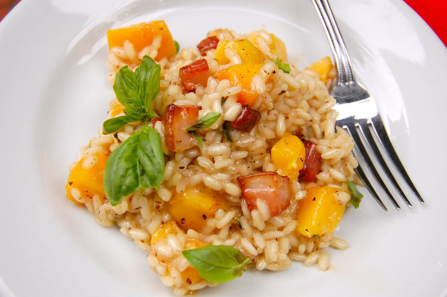 Peachy Mushroom Risotto - The Spice Guy