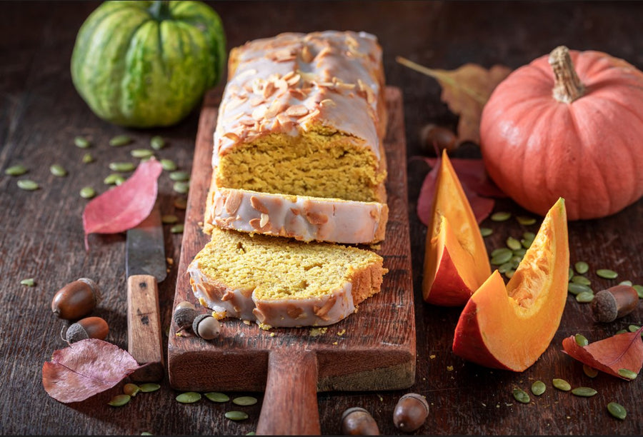 Pumpkin Bread with Cream Cheese Icing
