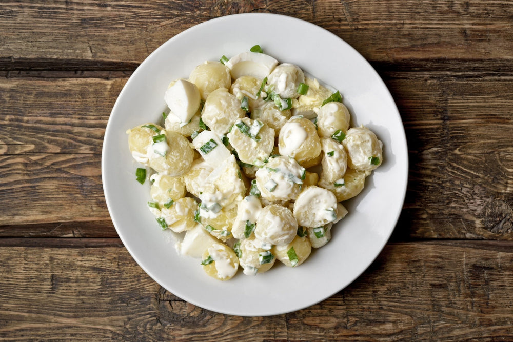 Red, White, & Blue Potato Salad - The Spice Guy