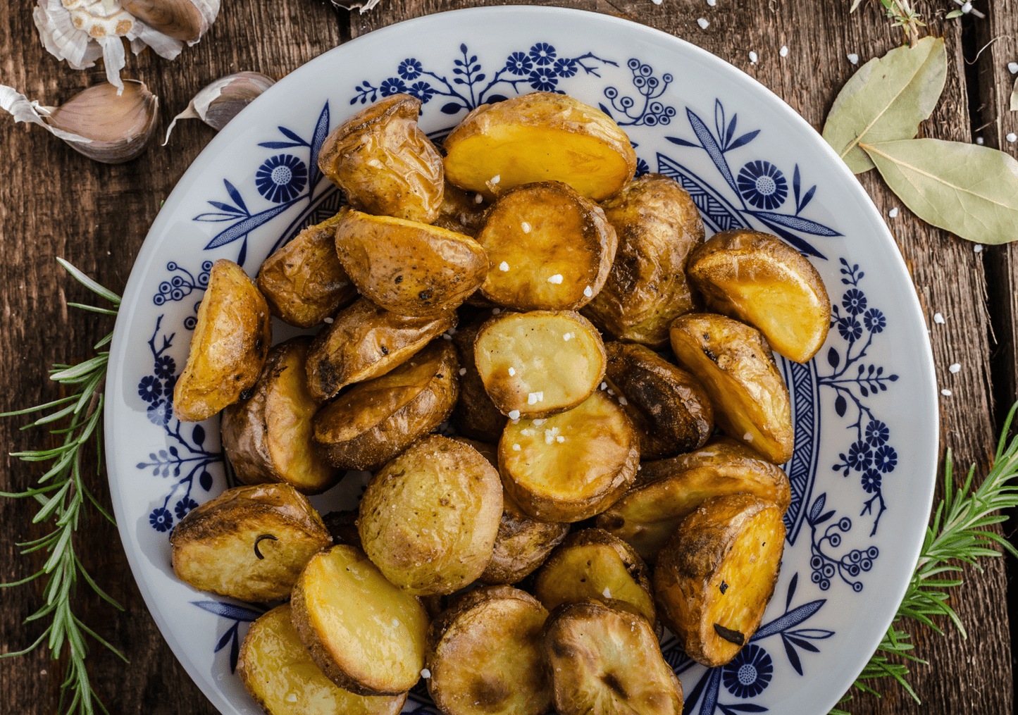 Roasted Garlic Crusted Potatoes - The Spice Guy