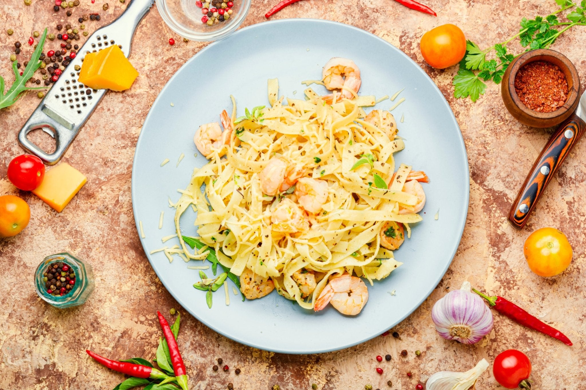 Shrimp & Scallop Pasta – The Spice Guy