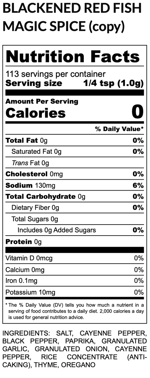 Blackened Red Fish Magic - The Spice Guy