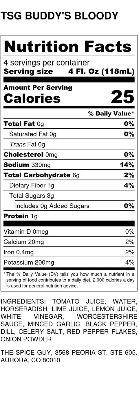 Buddy's Bloody & Michelada Mix (two-pack) - The Spice Guy