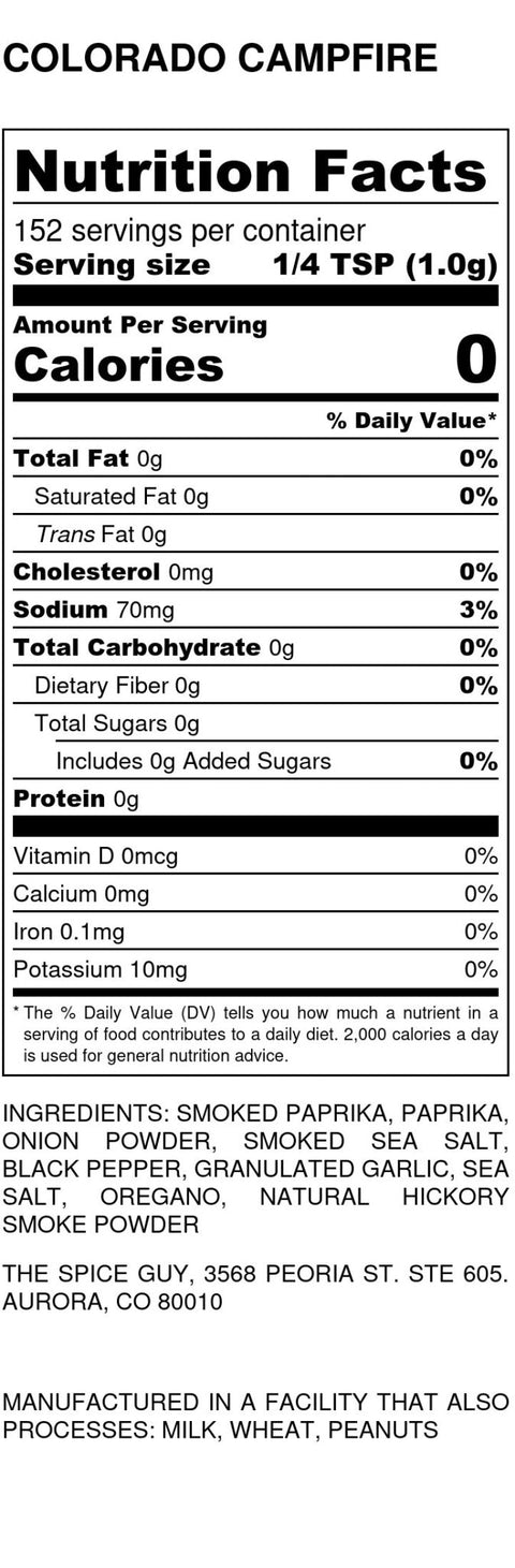 Colorado Campfire - The Spice Guy