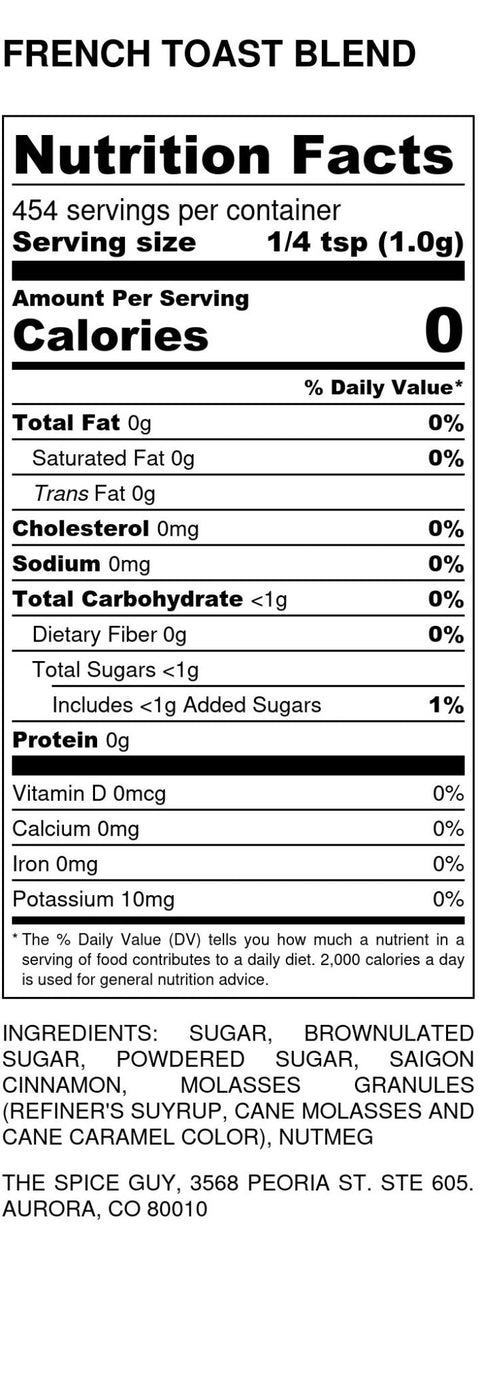 French Toast Blend - The Spice Guy