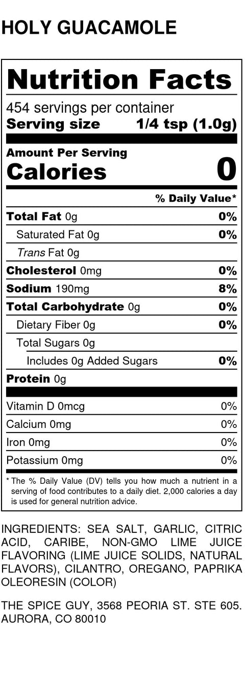 Holy Guacamole - The Spice Guy