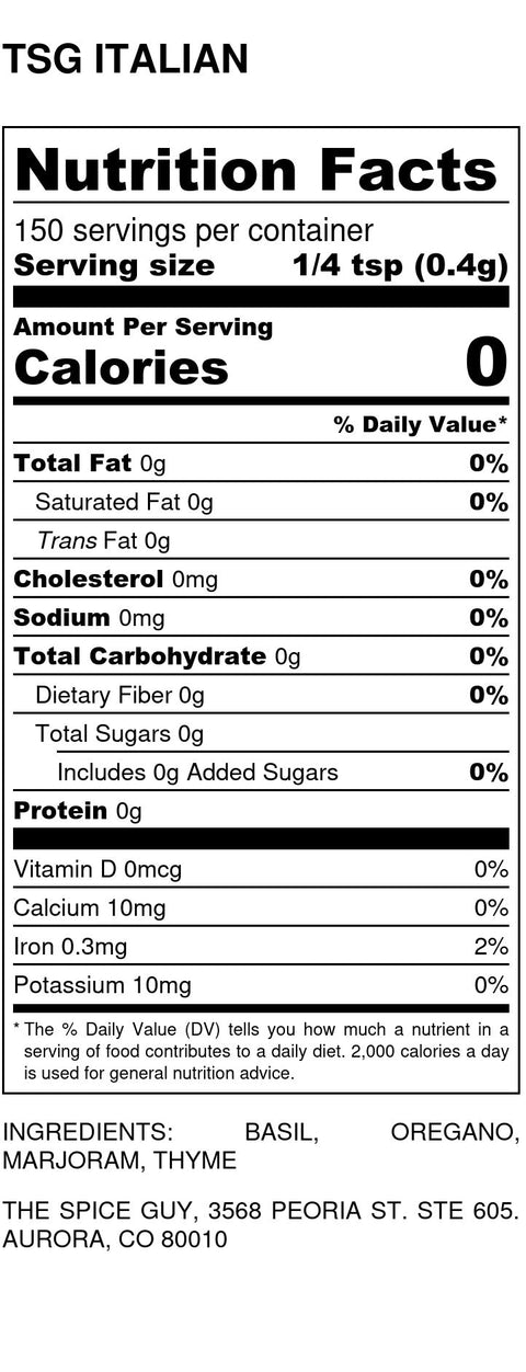 Italian Seasoning - The Spice Guy