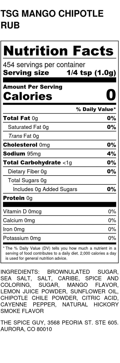 Mango Chipotle Rub - The Spice Guy