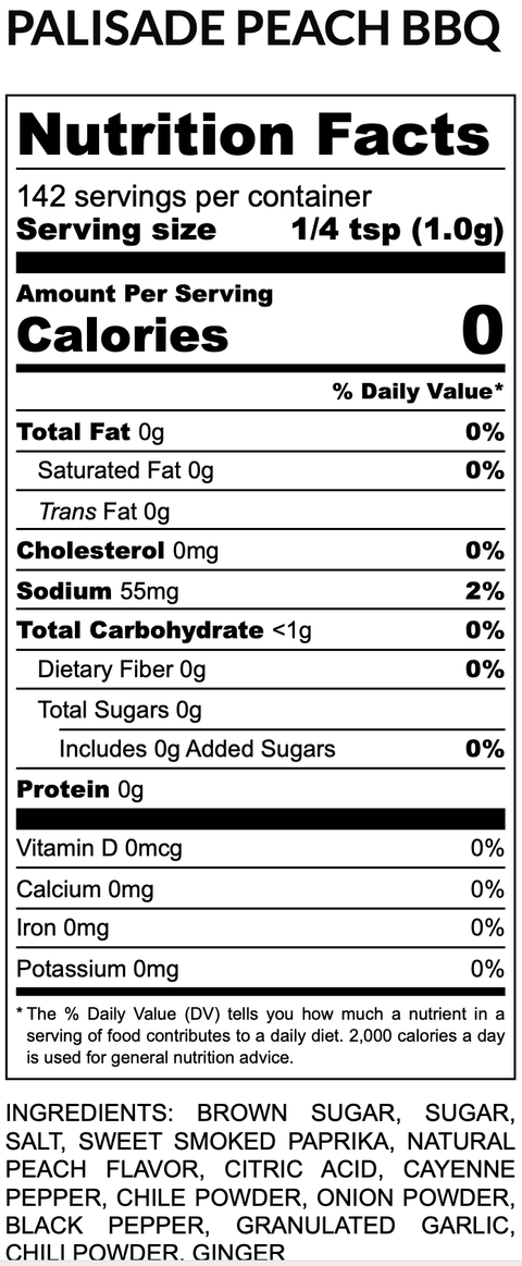 Palisade Peach BBQ Rub - The Spice Guy