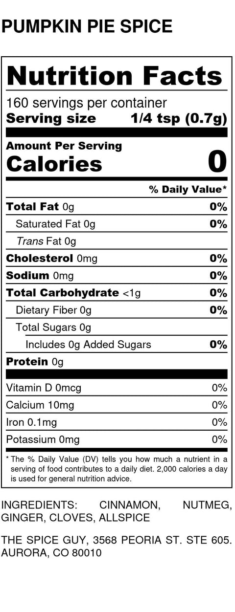 Pumpkin Pie Spice - The Spice Guy