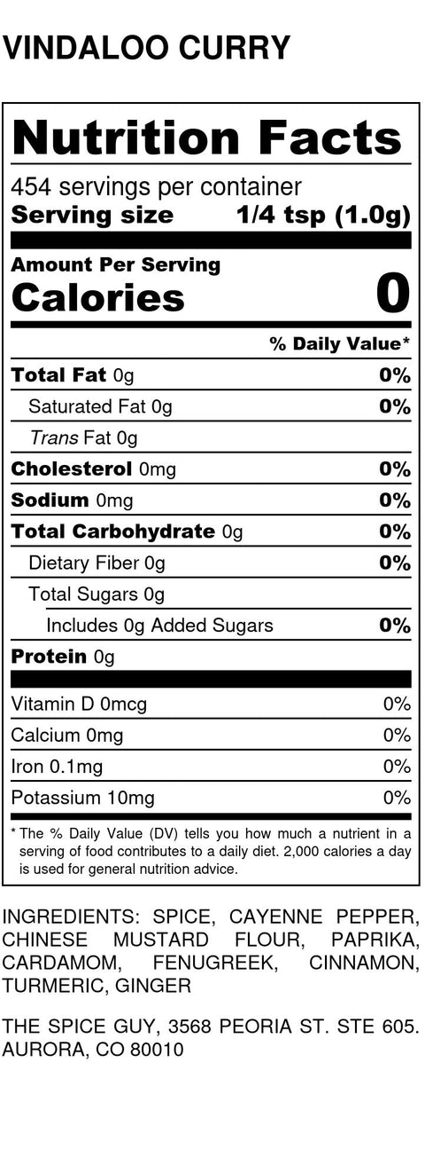 Vindaloo Curry - The Spice Guy